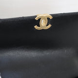 Chanel 24C Black Calfskin Mini My Perfect Bag with Aged Gold Hardware