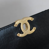 Chanel 24C Black Calfskin Mini My Perfect Bag with Aged Gold Hardware