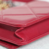 Chanel 19K Red Goatskin 19 Wallet on Chain with Mixed-Metal Hardware