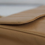 Vintage Chanel Dark Beige Beige Caviar Jumbo with 24k Gold Hardware