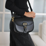 Dior Black Calfskin Medium Bobby Bag