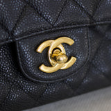 Chanel Black Caviar Medium Classic Flap with Gold Hardware