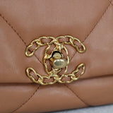 Chanel 21K Caramel Lambskin Medium 19 with Mixed-Metal Hardware