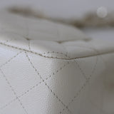 Chanel 17C Ivory Caviar Mini Rectangle with Light Gold Hardware