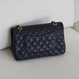 Chanel Black Caviar Medium Classic Flap with Gold Hardware
