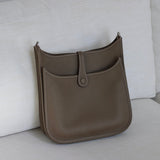 Hermès Etoupe Clemence Evelyne PM III Palladium Hardware