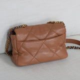 Chanel 21K Caramel Lambskin Medium 19 with Mixed-Metal Hardware