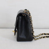 Chanel Black Caviar Mini Square with Gold Hardware