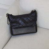Chanel 17A Black Lambskin Gabrielle Hobo with Mixed-Metal Hardware