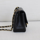 Chanel Black Caviar Mini Square with Gold Hardware