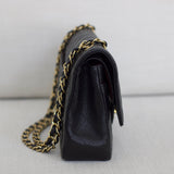 Chanel Black Caviar Medium Classic Flap with Gold Hardware