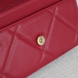 Chanel 19K Red Goatskin 19 Wallet on Chain with Mixed-Metal Hardware