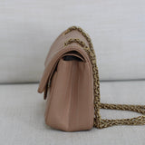 Chanel 16A Beige Calfskin 224 (Mini Size) Reissue 2.55 with Aged Gold Hardware