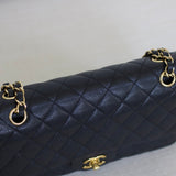 Chanel Black Caviar Medium Classic Flap with Gold Hardware
