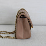 Chanel 16A Beige Calfskin 224 (Mini Size) Reissue 2.55 with Aged Gold Hardware