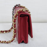 Chanel 19K Red Goatskin 19 Wallet on Chain with Mixed-Metal Hardware