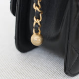 Chanel 24C Black Calfskin Mini My Perfect Bag with Aged Gold Hardware