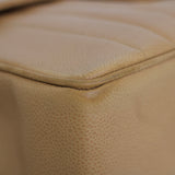 Vintage Chanel Dark Beige Beige Caviar Jumbo with 24k Gold Hardware