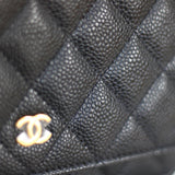 Chanel Black Caviar Wallet on Chain with Gold Hardware