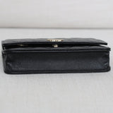 Chanel Black Caviar Wallet on Chain with Light Gold Hardware