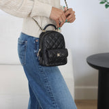 Chanel 24C Black Caviar Mini Backpack with Light Gold Hardware (Pending)