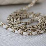 Chanel 17C Ivory Caviar Mini Rectangle with Light Gold Hardware