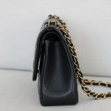 Chanel Black Caviar Double Flap Jumbo with Gold Hardware
