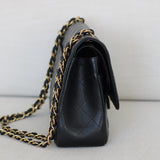 Chanel Black Caviar Double Flap Jumbo with Gold Hardware