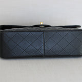 Chanel Black Caviar Double Flap Jumbo with Gold Hardware