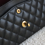 Chanel Black Caviar Small Classic Flap with Gold Hardware