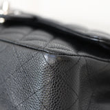 Chanel Black Caviar Medium Classic Flap with Silver Hardware