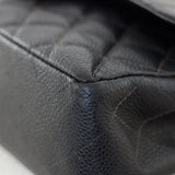 Vintage Chanel Black Caviar Small Classic Flap with 24k Gold Hardware