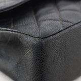 Vintage Chanel Black Caviar Small Classic Flap with 24k Gold Hardware