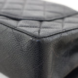 Vintage Chanel Black Caviar Small Classic Flap with 24k Gold Hardware