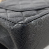 Vintage Chanel Black Caviar Small Classic Flap with 24k Gold Hardware