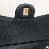 Chanel Black Caviar Double Flap Jumbo with Gold Hardware
