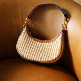 Celine Raffia Ava Shoulder Bag