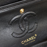 Vintage Chanel Black Caviar Small Classic Flap with 24k Gold Hardware