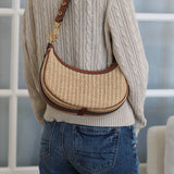 Celine Raffia Ava Shoulder Bag