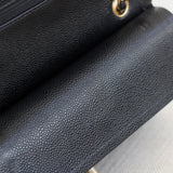 Vintage Chanel Black Caviar Small Classic Flap with 24k Gold Hardware