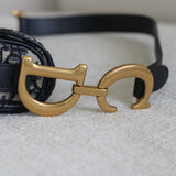 Dior Blue Canvas Saddle Bag