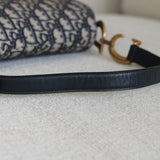 Dior Blue Canvas Saddle Bag