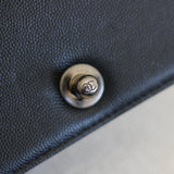 Chanel Black Caviar Small Boy with Ruthenium Hardware