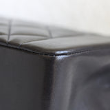 Vintage Chanel Black Lambskin Small Diana with 24k Gold Hardware