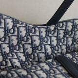 Dior Blue Canvas Saddle Bag