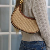 Celine Raffia Ava Shoulder Bag