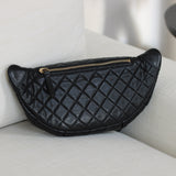 Chanel Black Lambskin Belt Me Up Waist Bag with Light Gold Hardware