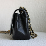 Chanel Black Caviar Mini Square with Gold Hardware