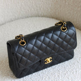 Chanel Black Caviar Small Classic Flap with Gold Hardware