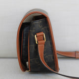 Celine Tan Canvas Medium Folco Triomphe